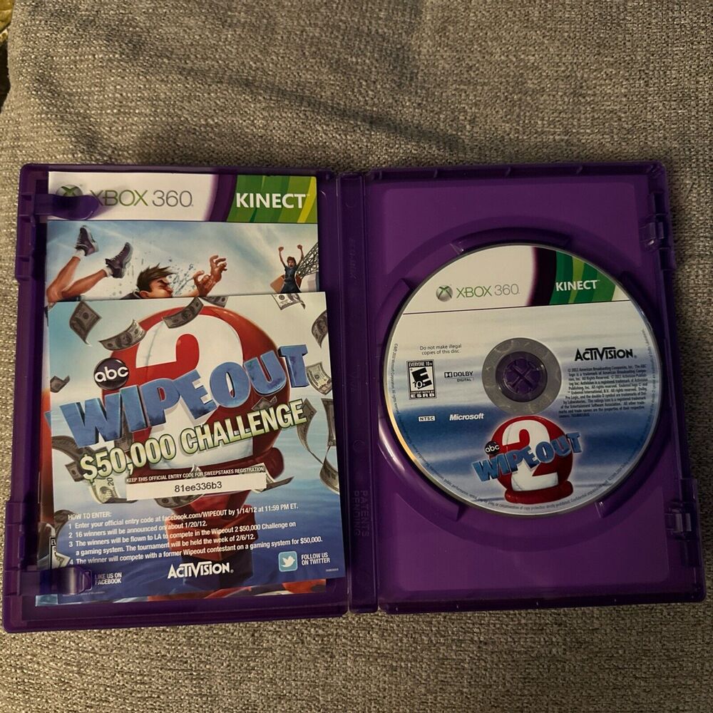 Wipeout 2 Microsoft Xbox 360, 2011 Kinect Game - Picture 3 of 3